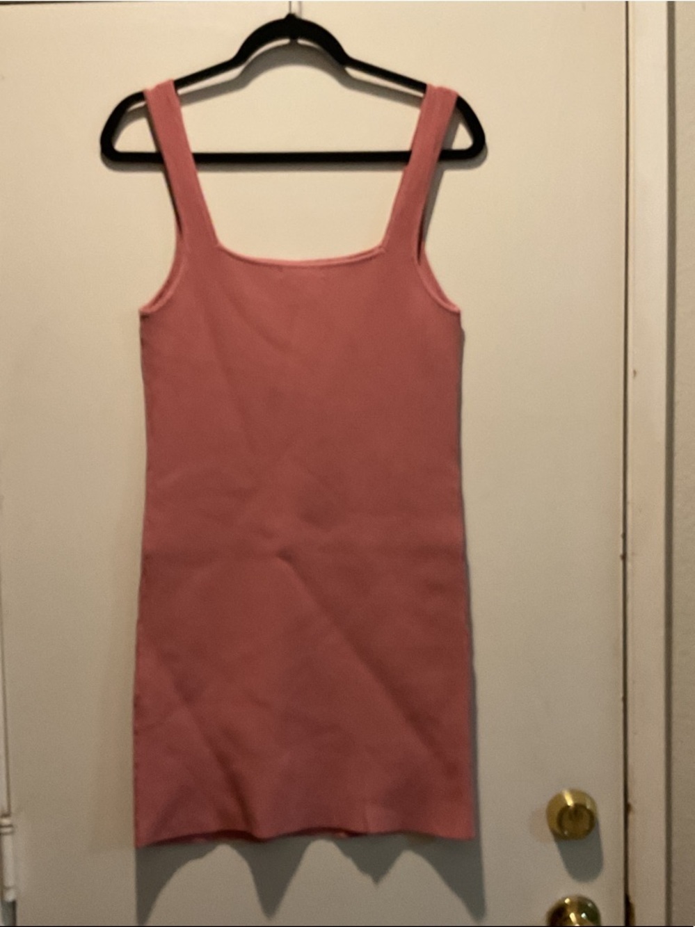 Forever 21 Dusty Rose Ribbed Square Neck Mini Dress - Picture 4 of 4